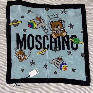 Moschino Silk Square Neckerchief